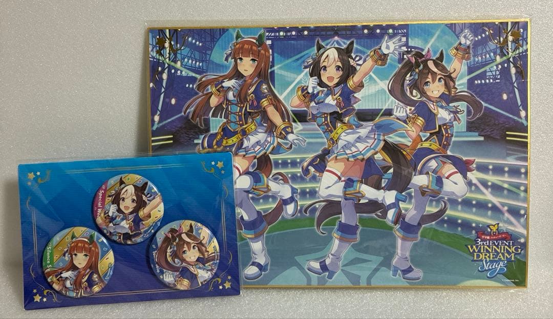 ウマ娘 プリティーダービー 公式 色紙 缶バッジ 3rd EVENT Ver. - メルカリ