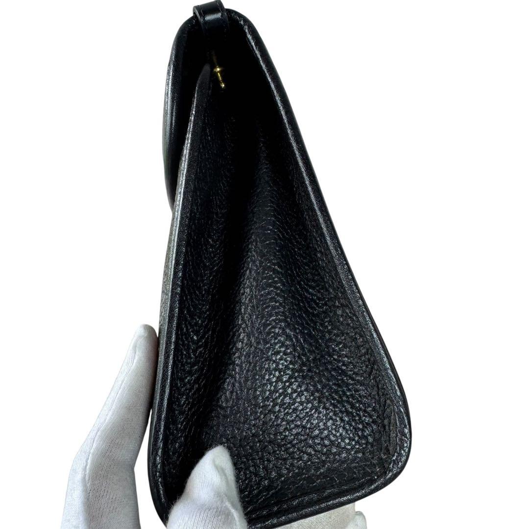 クリスチャンディオール　ハンドバッグ　レザー　ブラック