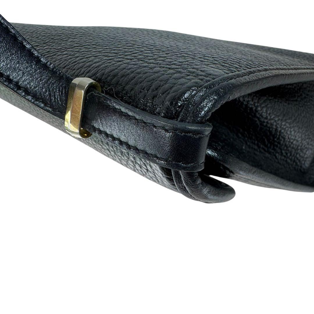 クリスチャンディオール　ハンドバッグ　レザー　ブラック