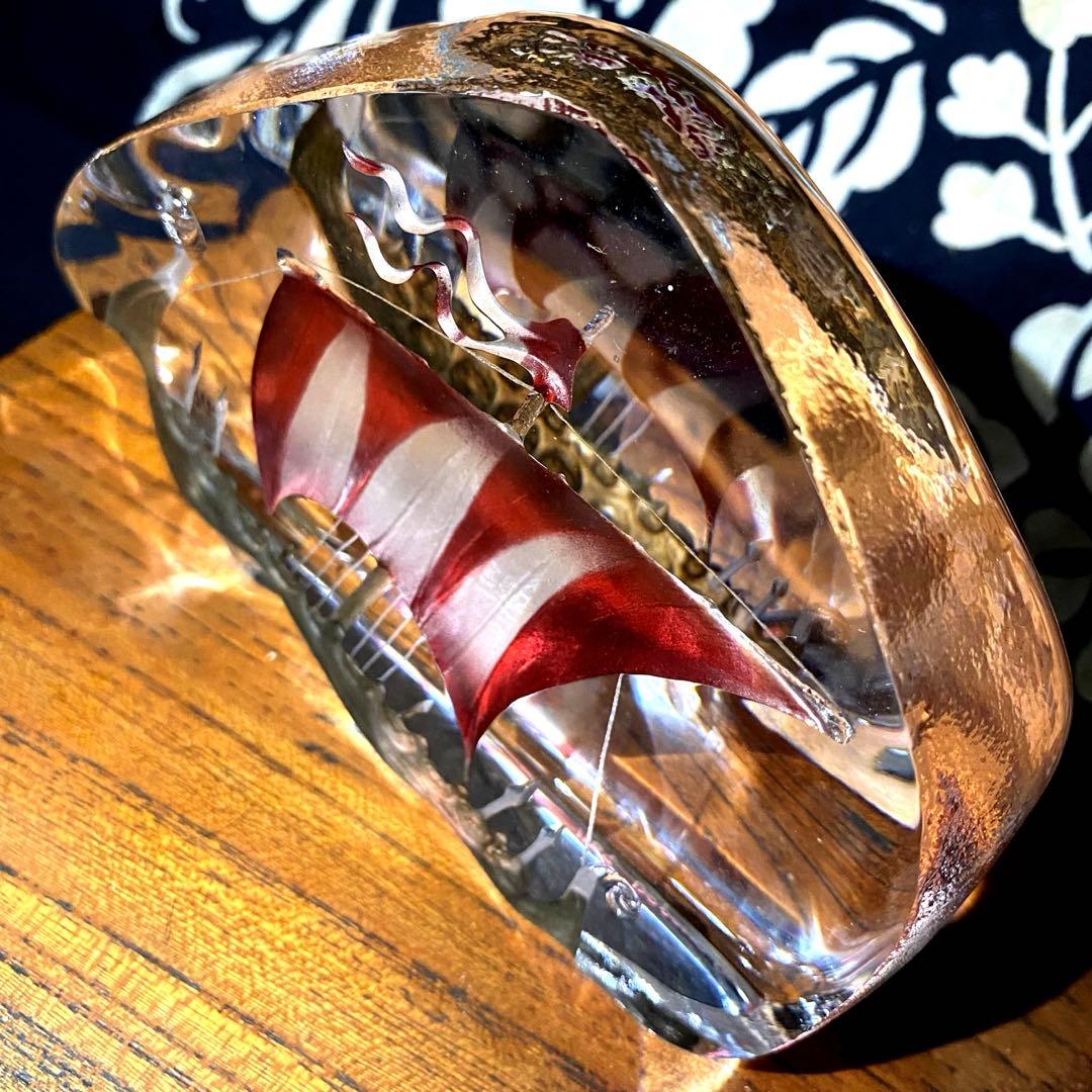 MALERAS スウェーデンガラス作家 マッツ・ヨナソン バイキング船 海賊