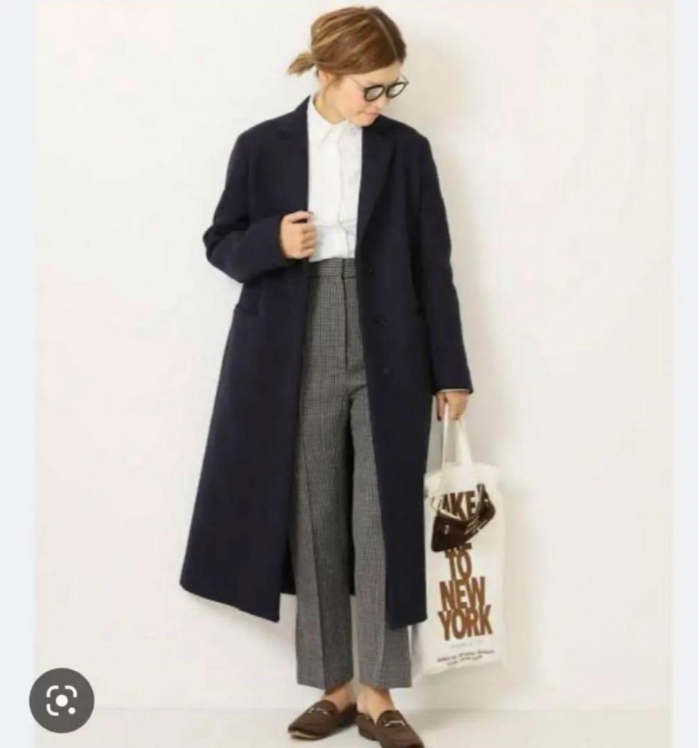 YLEVE イレーヴ チェスターコート ブラック YLEVEから秋冬に欠かせない