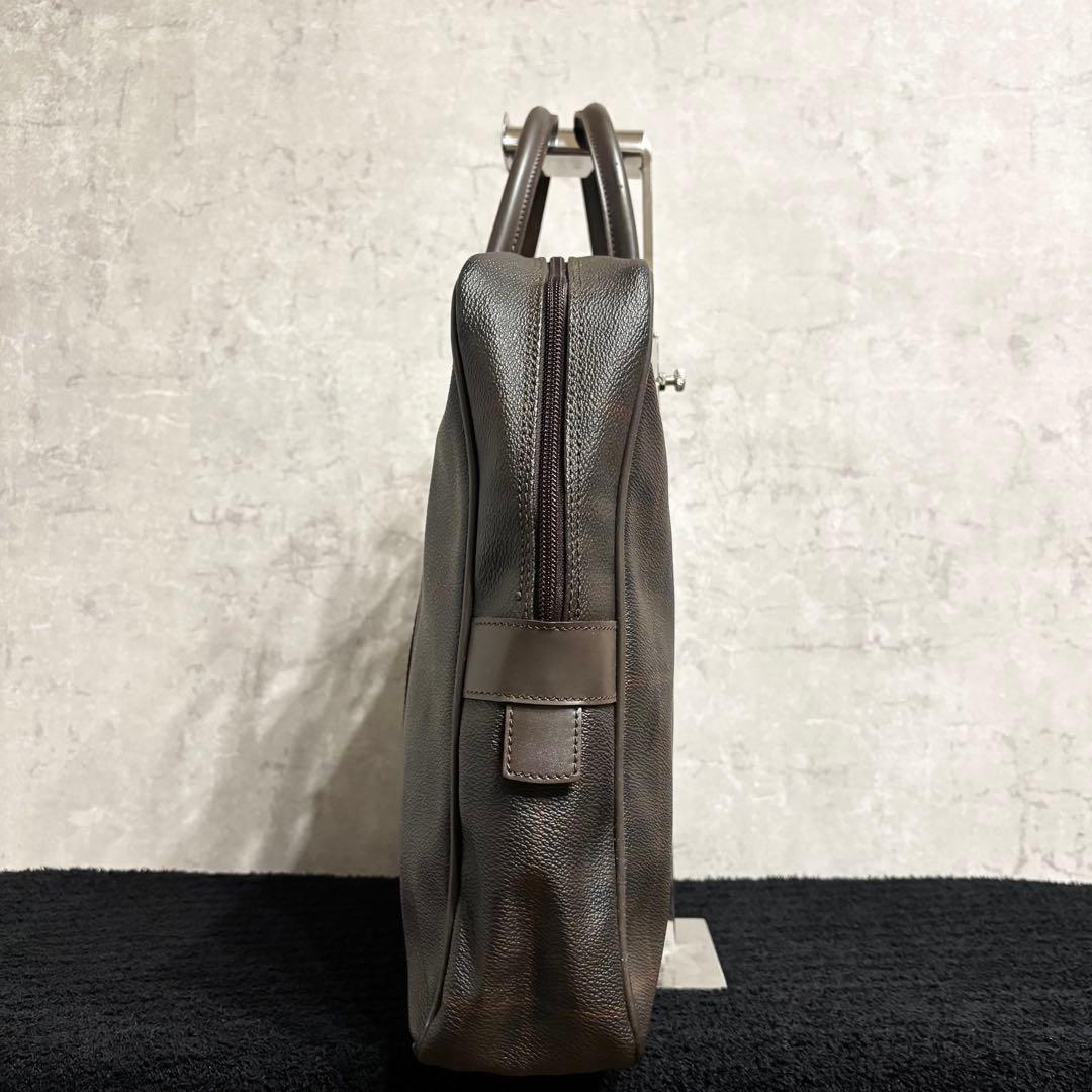 バーバリー ロンドン ビジネスバッグ チェック柄 ブラウン