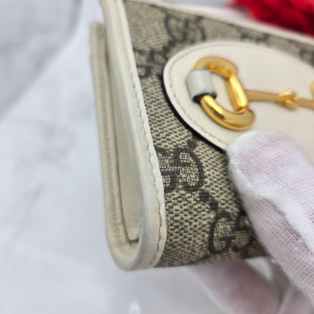 【美品】 GUCCI グッチ ケース 財布 ホースビット コンパクト