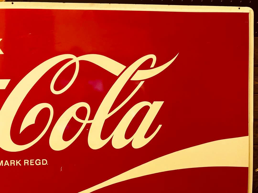コカコーラ　特大看板　ヴィンテージ　レトロ　ディスプレイ