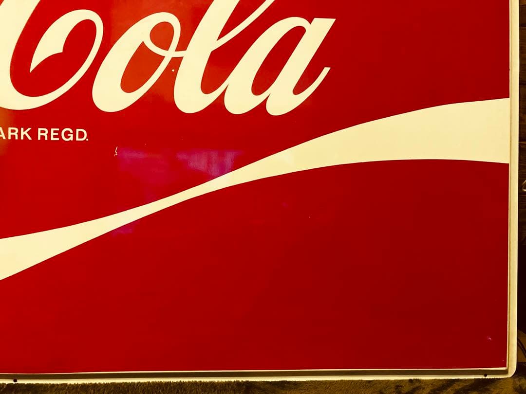 コカコーラ　特大看板　ヴィンテージ　レトロ　ディスプレイ