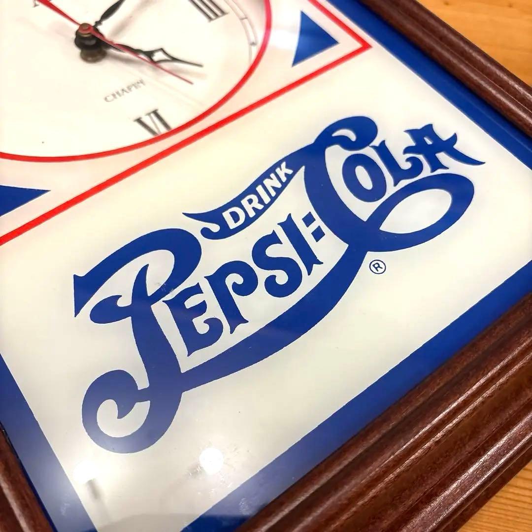 レア！ ペプシコーラ ダブルドットロゴ ウオールクロック 時計 看板