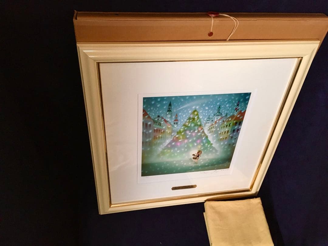 希少　藤城清治　限定品　マッチ売りの少女　122/450 真作