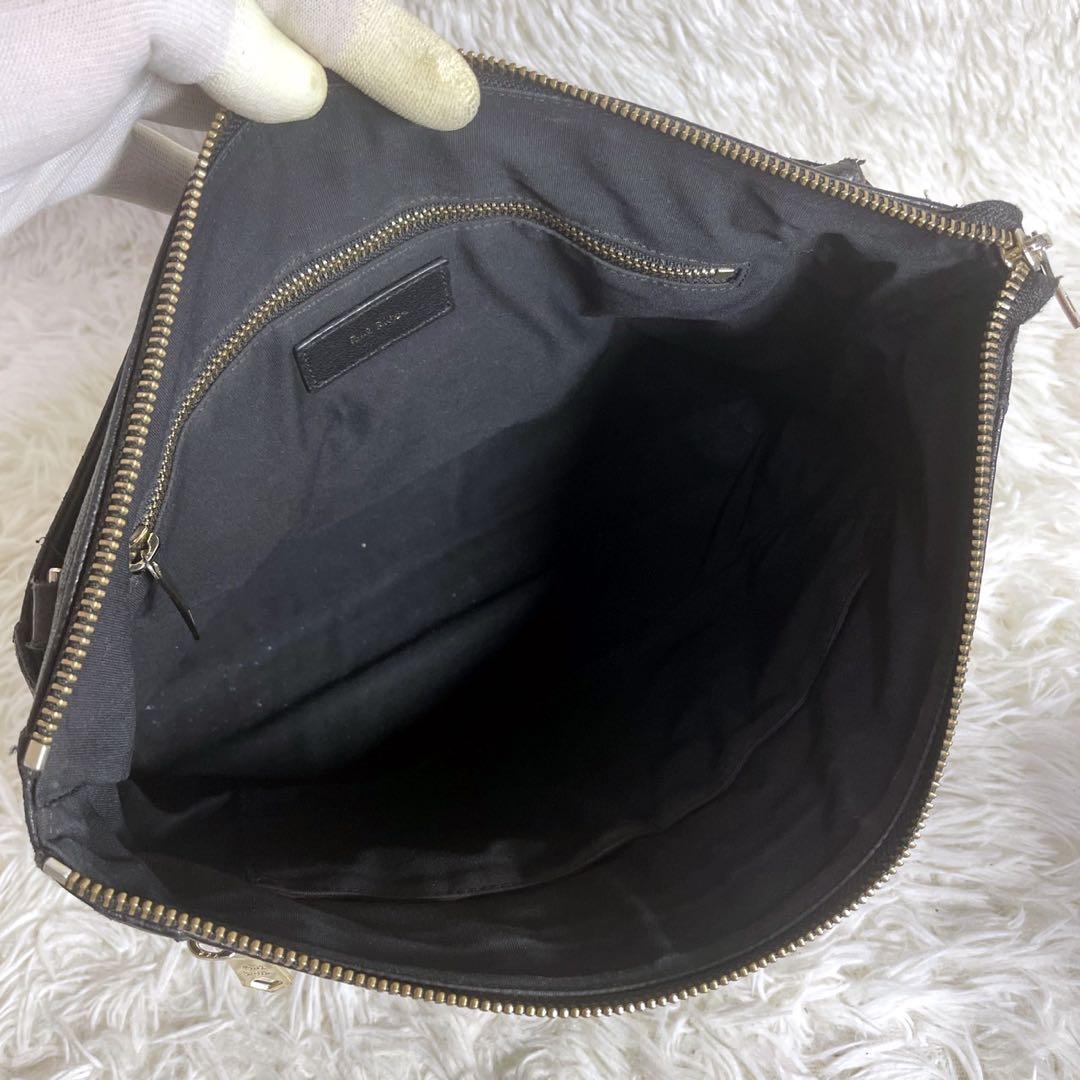 ポールスミス ショルダーバッグ 2way セカンドバッグ レザー ブラック 黒