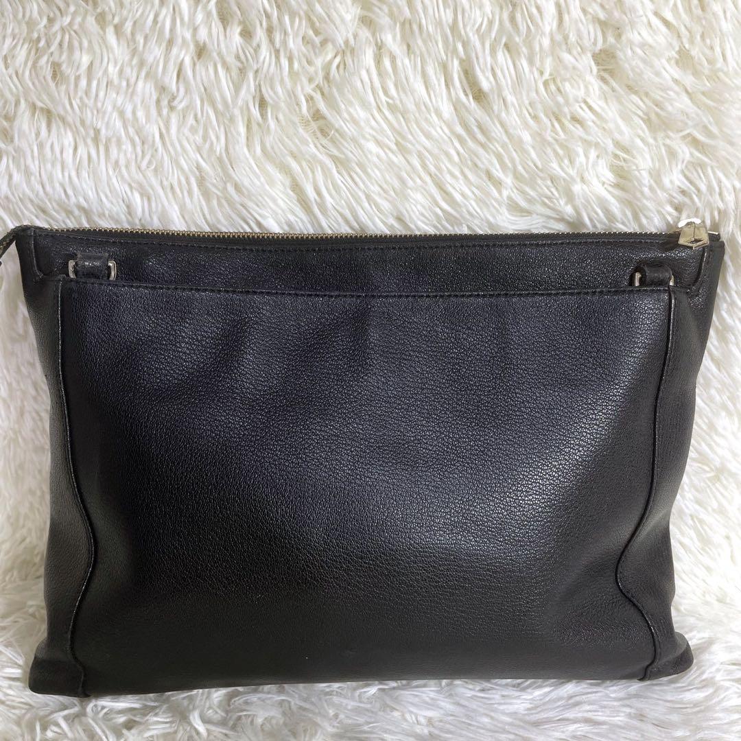 ポールスミス ショルダーバッグ 2way セカンドバッグ レザー ブラック 黒