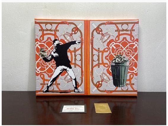 世界限定100枚】DEATH NYC 額付アート Banksyキースヘリング