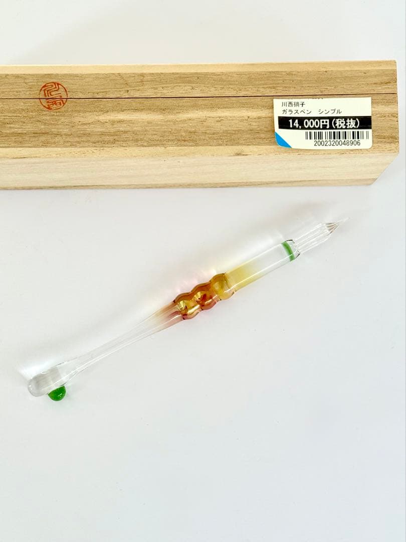 【新同】川西硝子ガラスペンとPILOT色彩雫インクセット