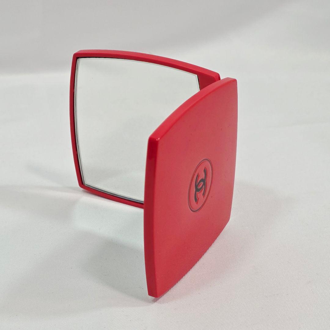 ☆CHANEL ミロワール ドゥーブル ファセット コンパクトミラー 限定 赤