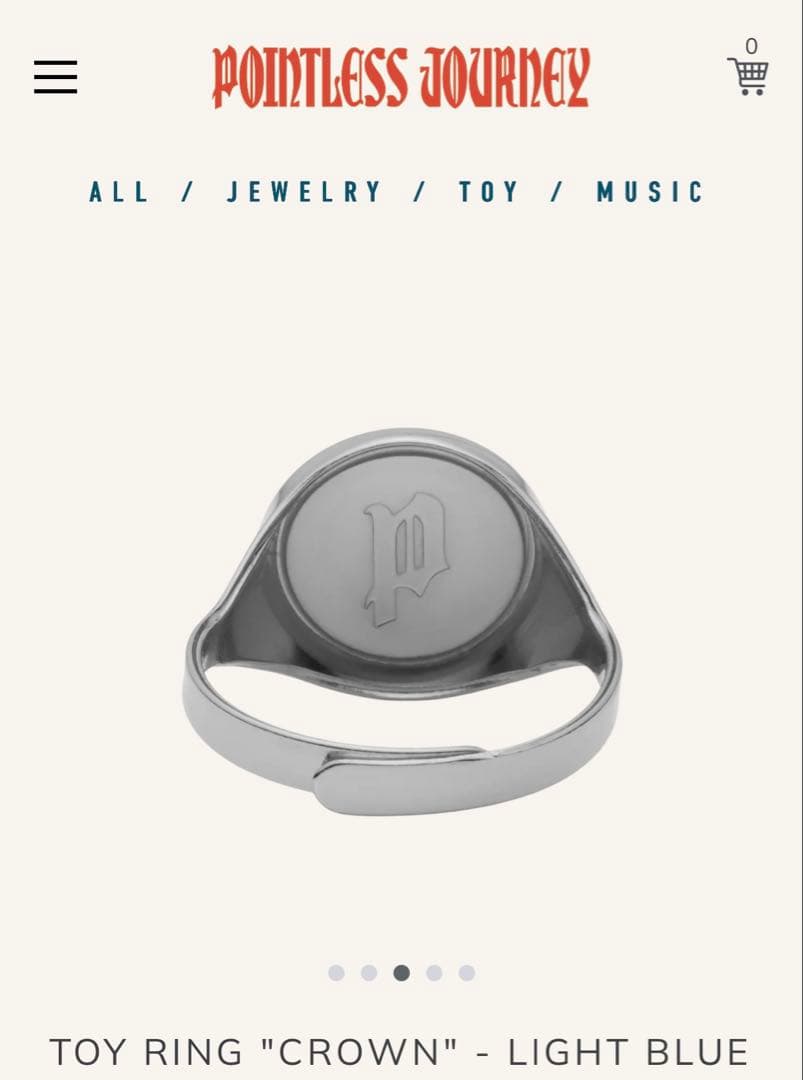 POINTLESS JOURNEY トイリング クラウン ライトブルー 常田大希