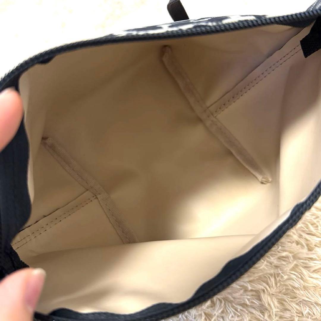 【美品】エルベシャプリエ 舟型ショルダーバッグ S パンサーブラン