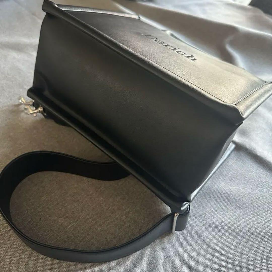 【値引き2-3回使用】ダーリッチロゴショルダーレザーミニトートバッグ※写真確認要