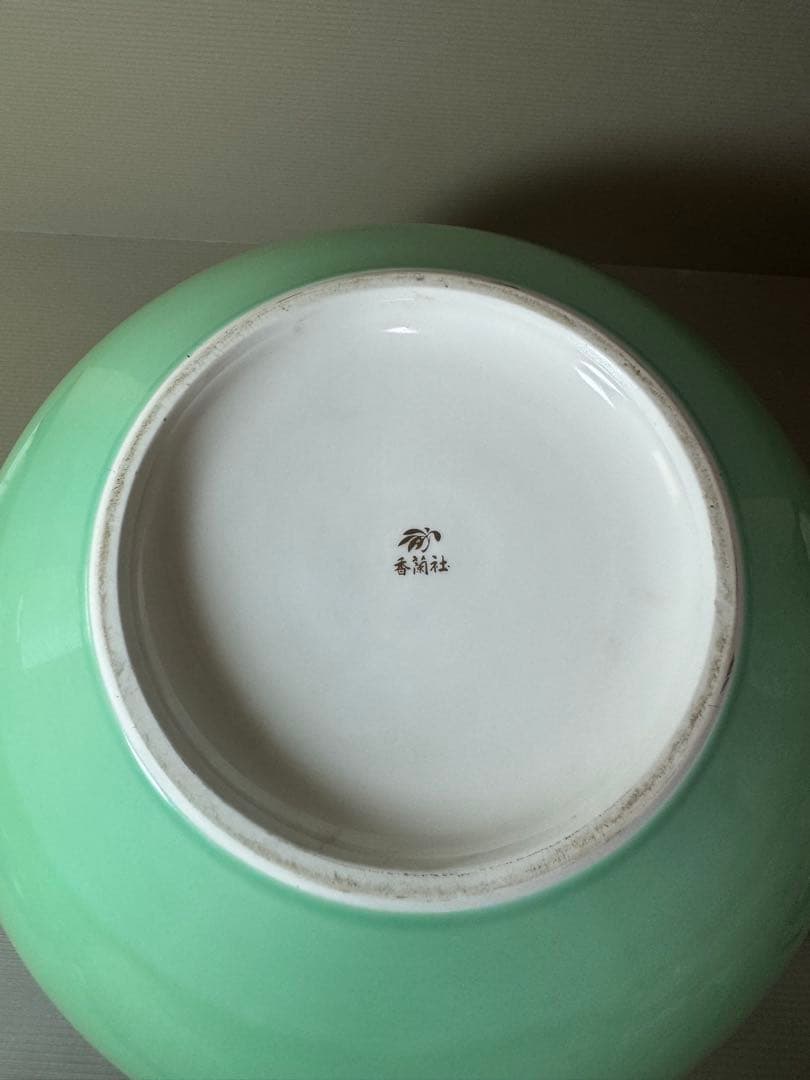 2922 香蘭社　鶴図柄　金彩　花瓶