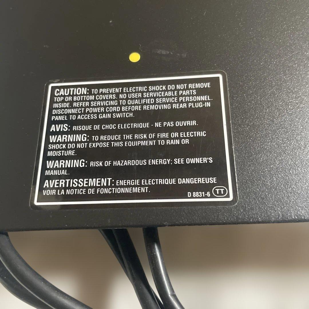 動作未確認/希少】Crown D-45 パワーアンプ 海外プラグ ジャンク