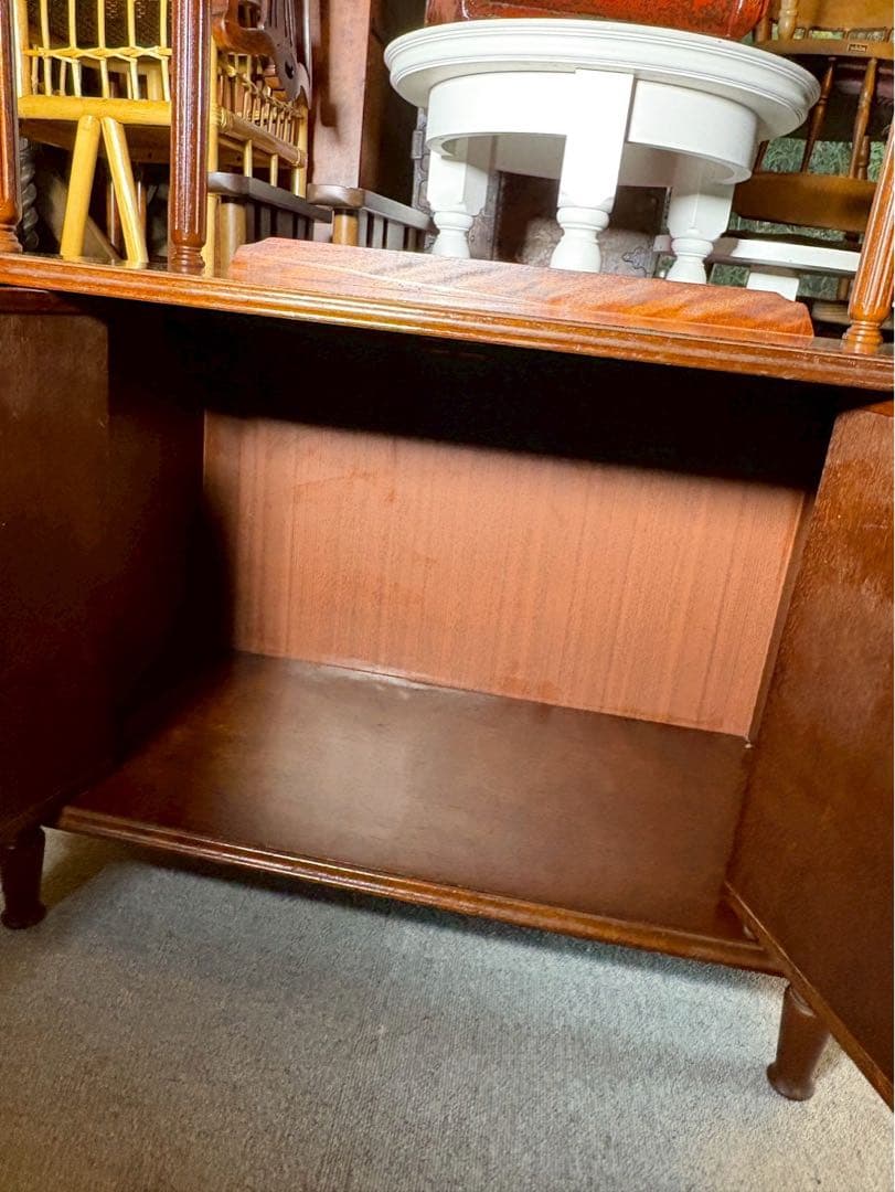 AYANO CRAFT 電話台 昭和レトロ 木製キャビネット 当時物 飾り棚