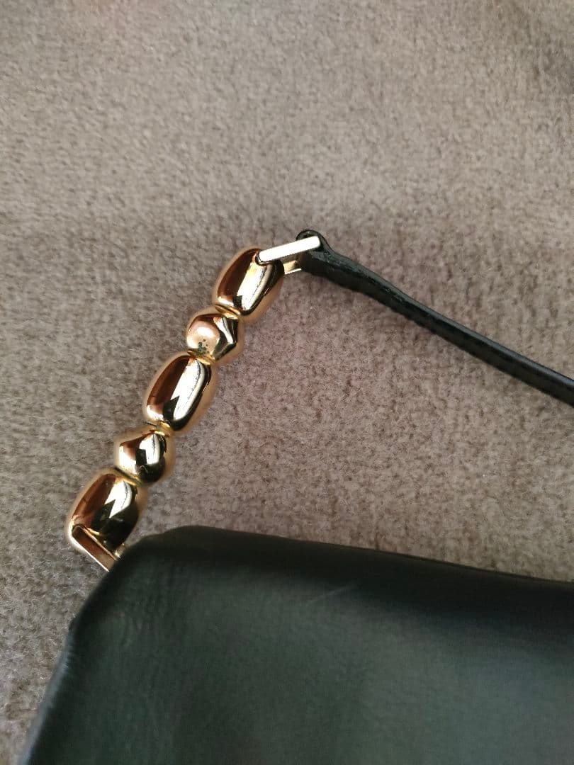 美品／希少です！　クリスチャンディオール　マリスパール　トロッター　レザー　黒