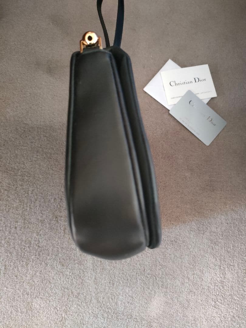 美品／希少です！　クリスチャンディオール　マリスパール　トロッター　レザー　黒