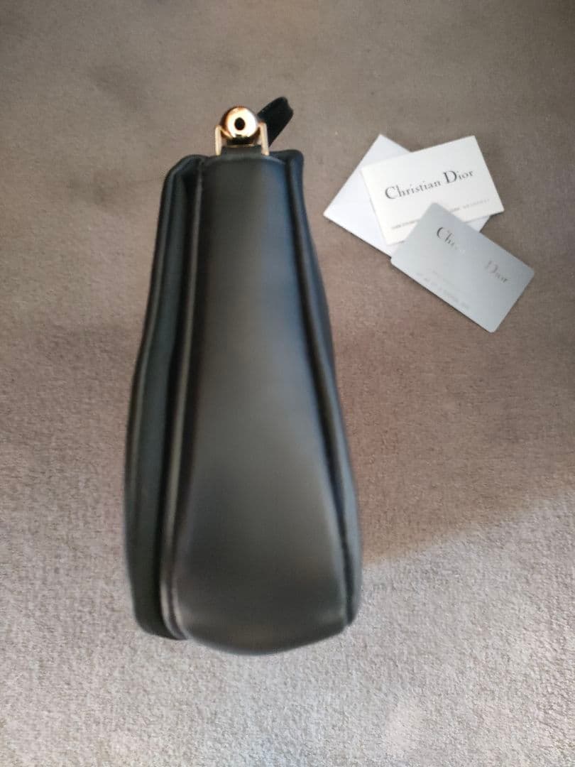 美品／希少です！　クリスチャンディオール　マリスパール　トロッター　レザー　黒