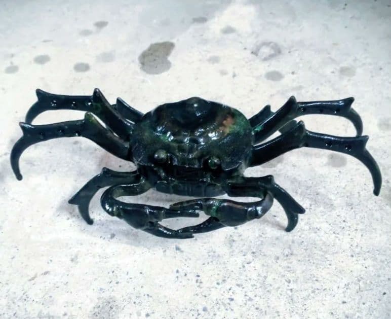 希少 骨董品 アンティーク 茶道 真鍮 銅 カニ 昭和レトロ 置物 仏像 文鎮