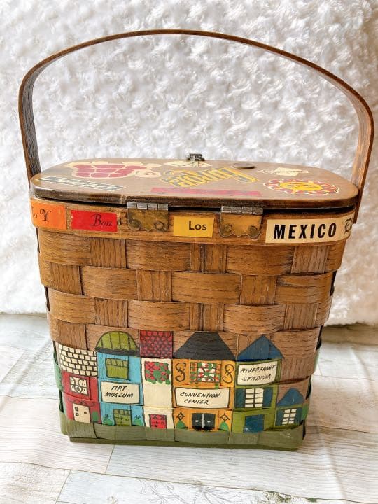 カロナンバスケット ヴィンテージバスケット キャンプ ピクニック