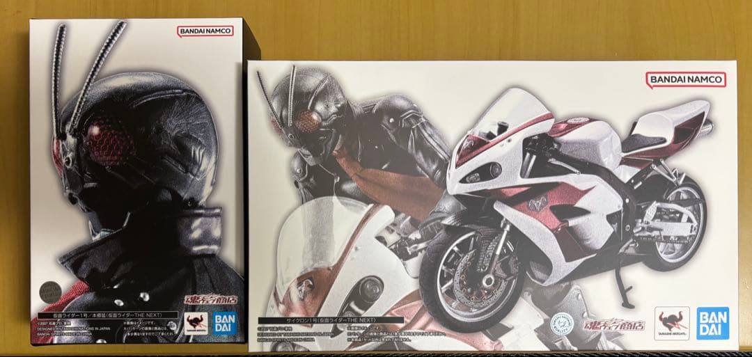 真骨彫製法 仮面ライダーTHE NEXT 仮面ライダー1号サイクロン1号 セット S.H.Figuarts サイクロン1号」 プレバンにて予約開始！予約受付中の