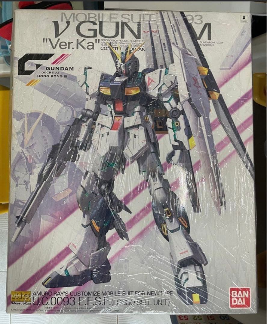 香港限定 MG νガンダム Ver.Ka クリア 1/100 現状品 MG νガンダム ver.