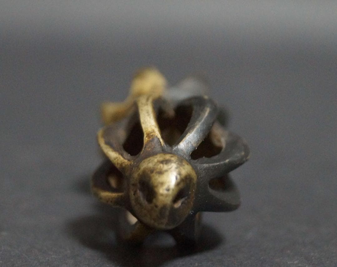 チベット トクチャ(Thogchags) ドルジェ 金剛杵 銅製根付 提げ物