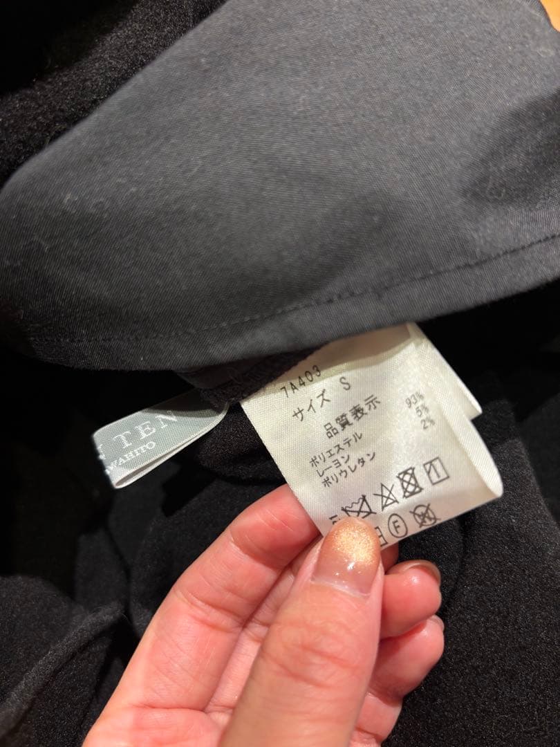 seventenby mihokawahitoウールハイウェストフレアキュロット