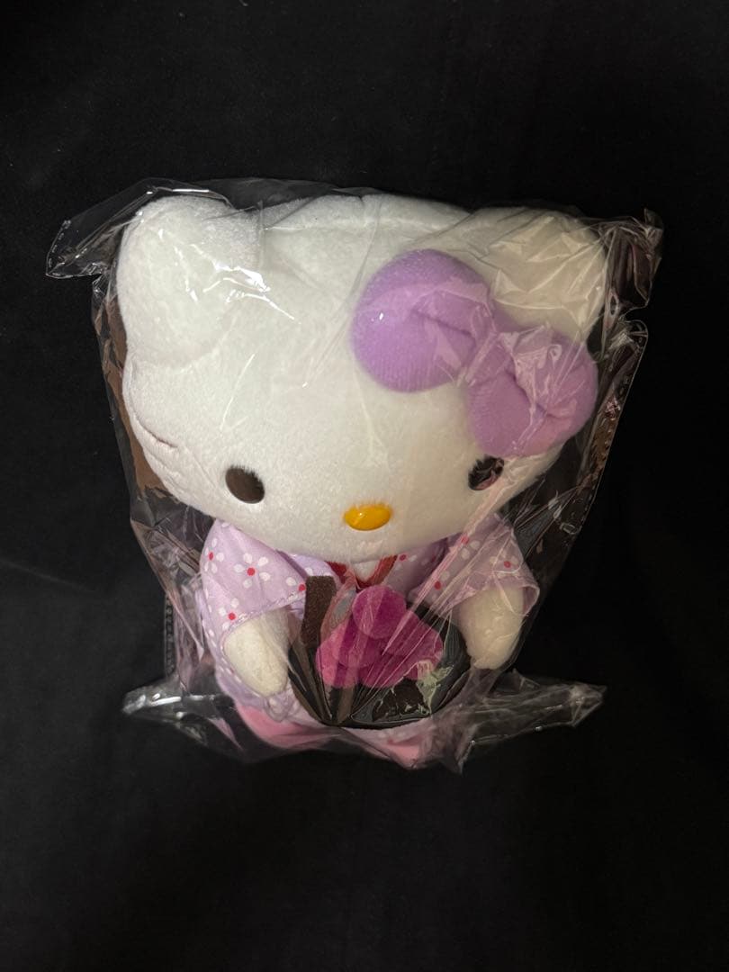 ご当地キティサンリオハローキティ着物ぬいぐるみぶどう月見限定