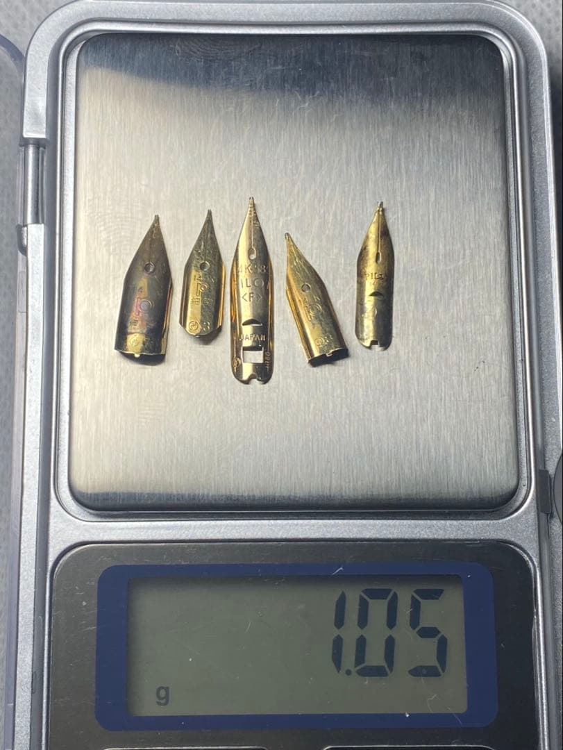 No.116 金無垢18K 0.58g 14k 1.05g 金 24K 純金