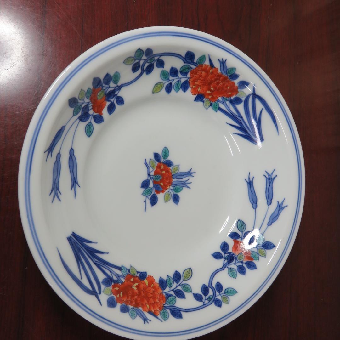 今右衛門 イマエモン 鉢 菓子器 共箱 草花文様 今右衛門 イマエモン 鉢