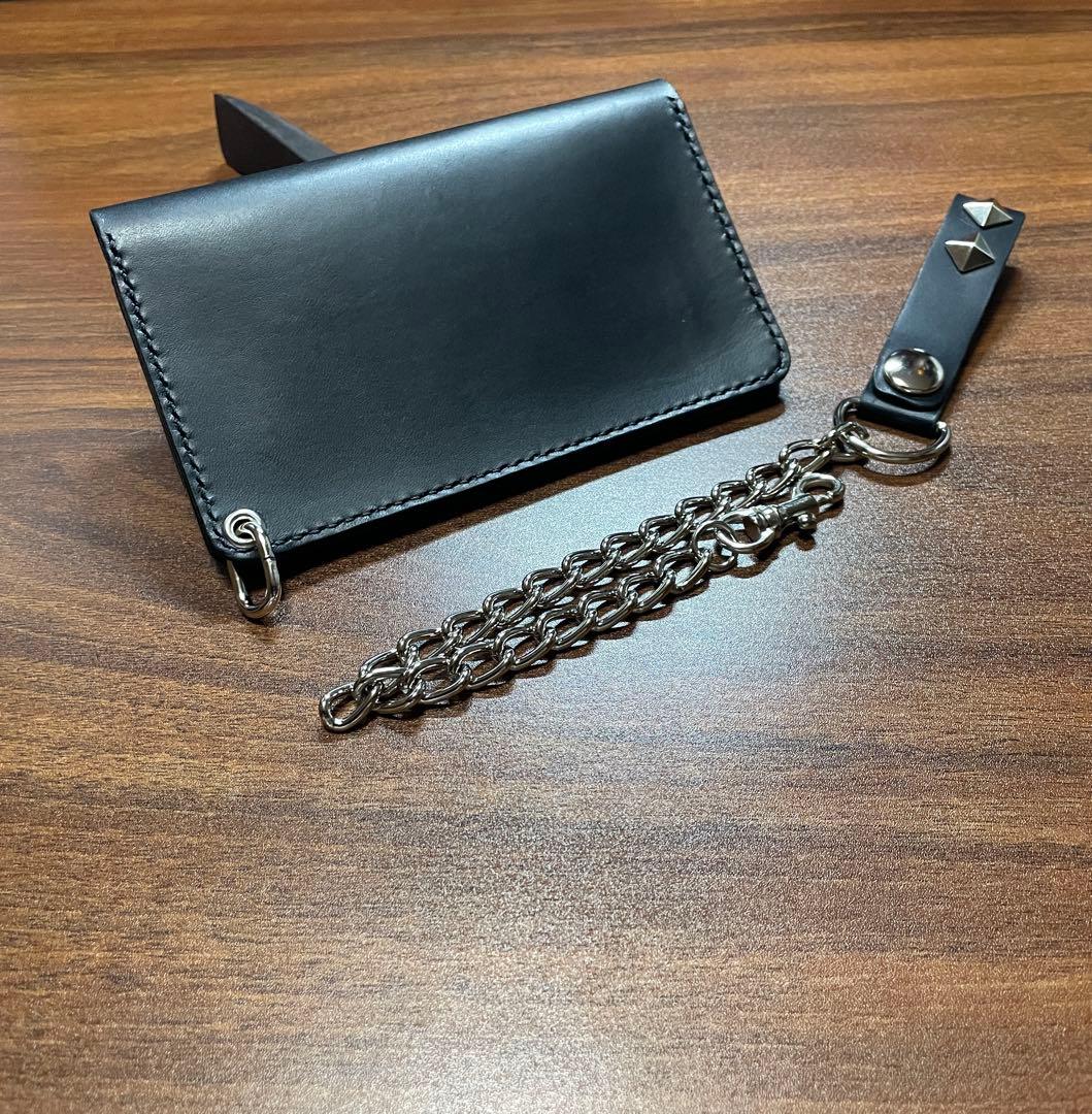 牛革本革ミドルトラッカーウォレット