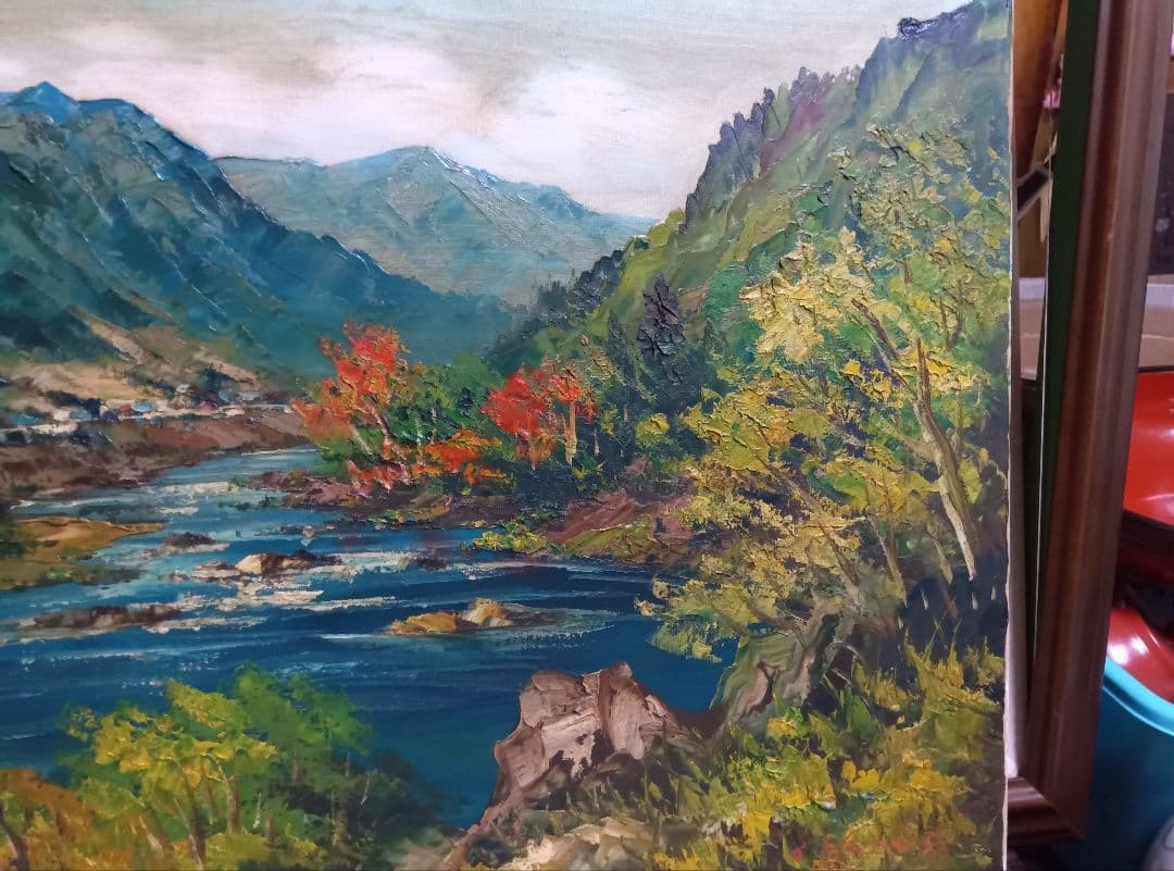 羽沢清水のF12号油彩が逸品です 美術品・アンティーク・コレクション