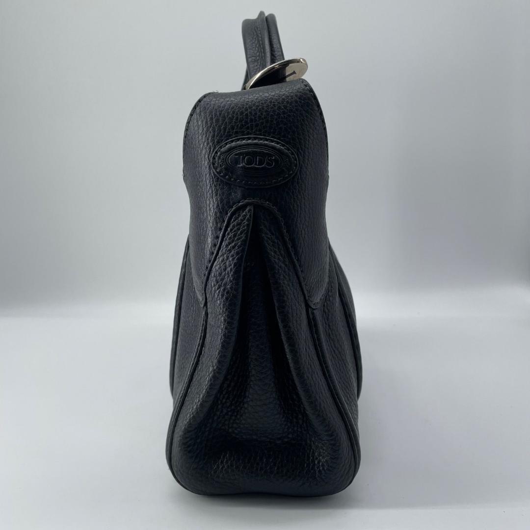 12496✨トッズ ミキー ワンショルダーバッグ 金具 レザー ハンドバッグ