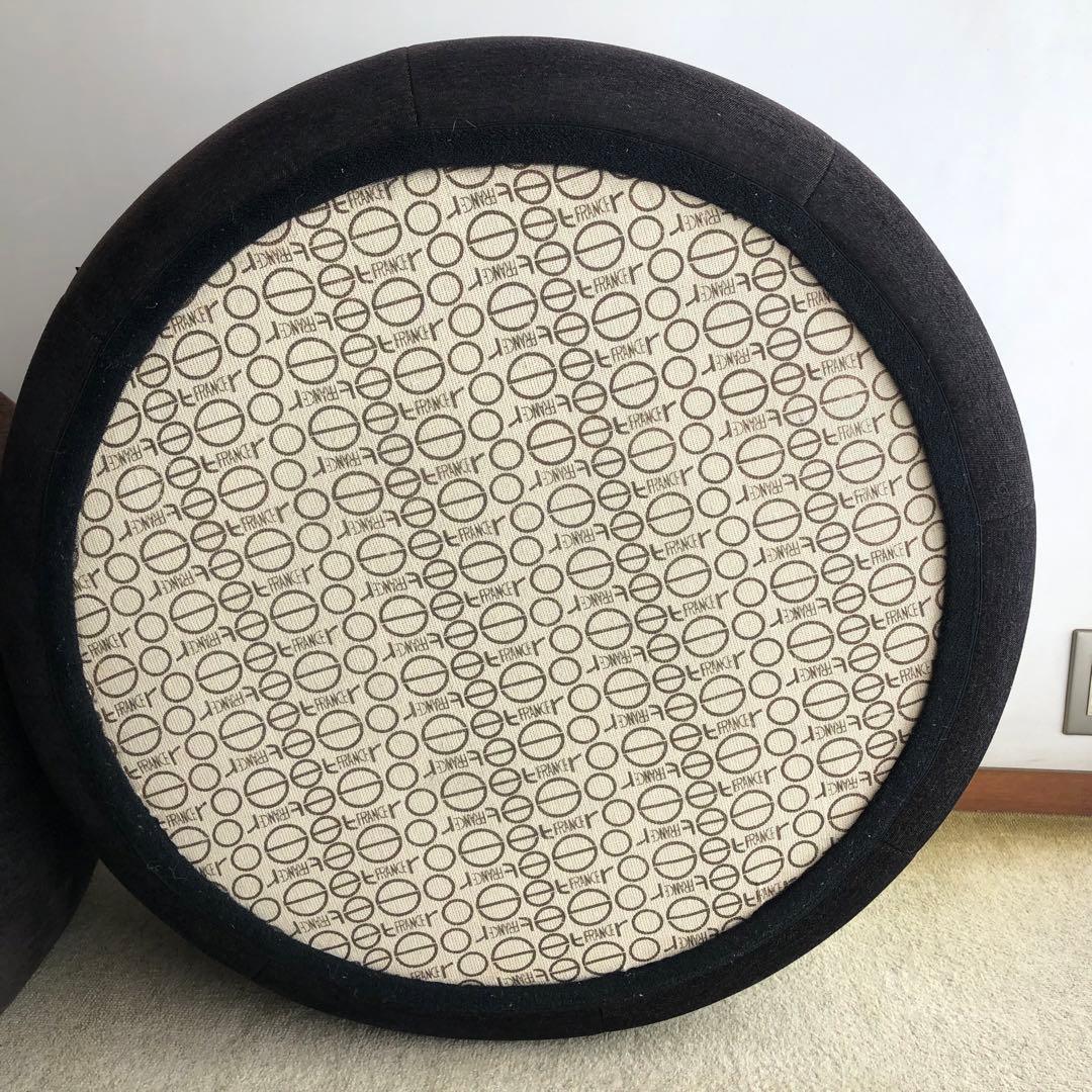 Ligne Roset Pumpkin ダークブラウン 円形オットマン