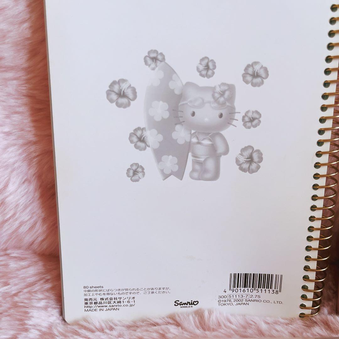 希少レア　ハローキティ　日焼け　ボード　ハイビスカス　レターセット　メモ帳