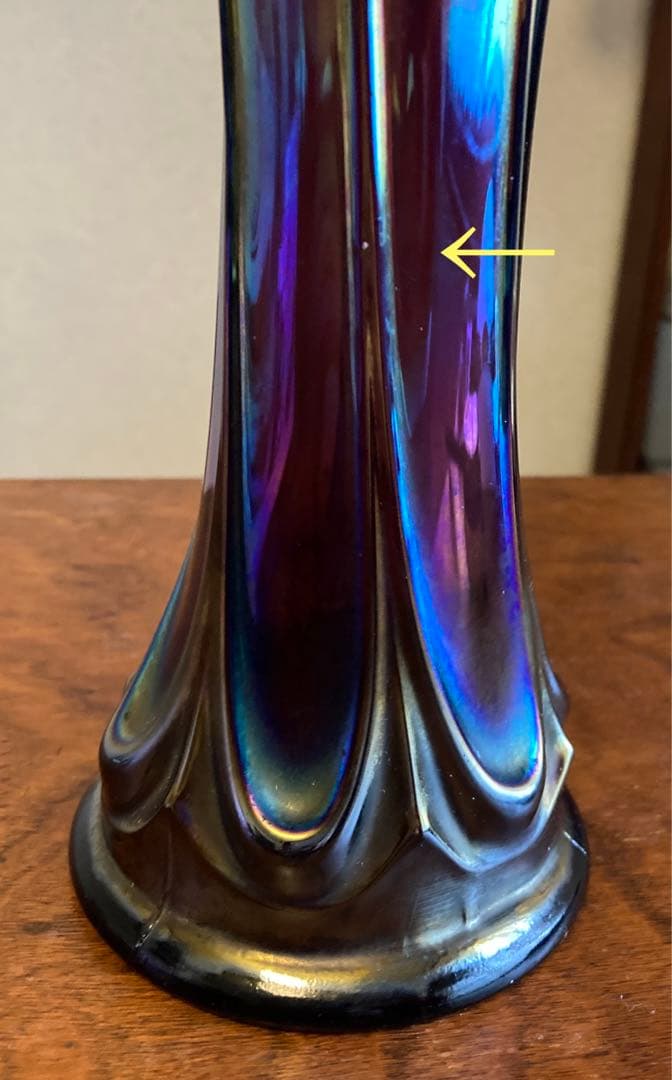 Fenton社 オ-ルドフェントン カーニバル 花瓶 USA - メルカリ