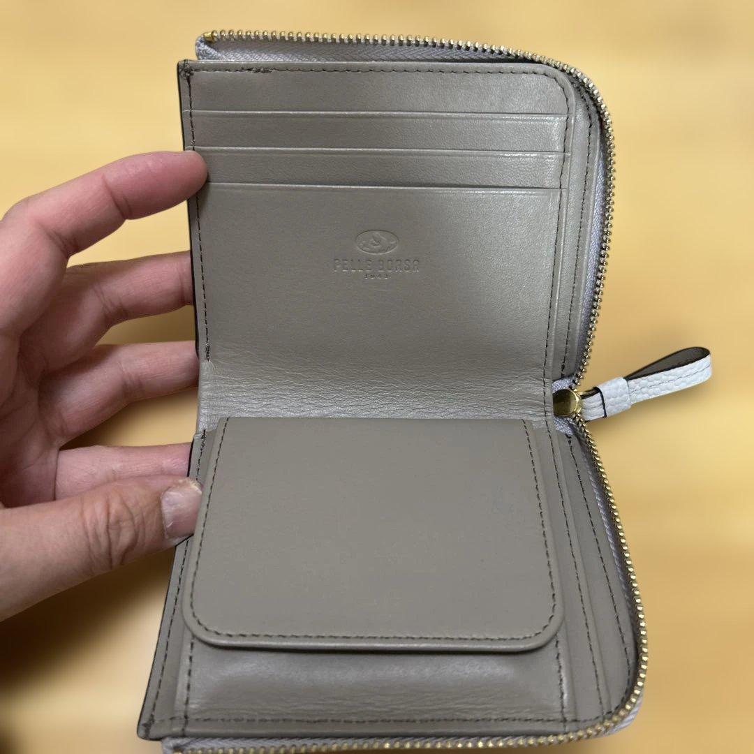 《新品》PELLE BORSA L字ファスナーミニ財布