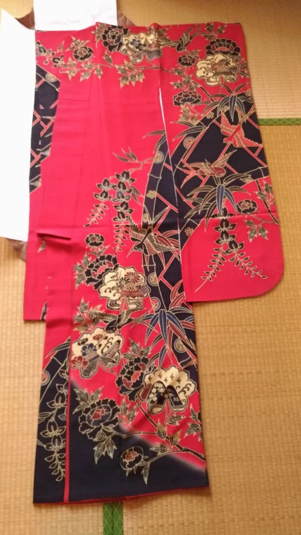 墨色地ｼﾞｭｻﾌﾞﾛｰ源氏香 レンタル 着物＆レンタル つむぎや 辻村ジュ