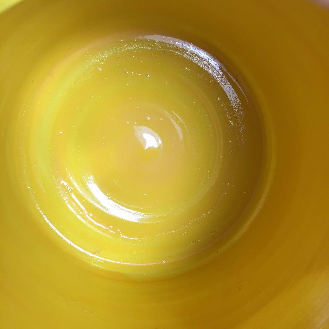 N421 皆具 『高野昭阿弥造』『黄交趾扇面文』『水指 建水 蓋置 杓