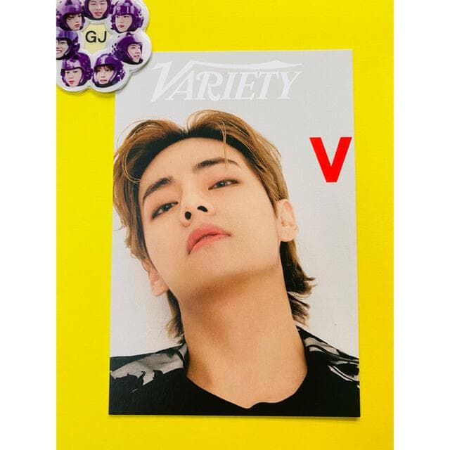 bts　アメリカ雑誌　VARIETY　スペシャルフォト テヒョンV　ポストカード bts アメリカ雑誌 VARIETY スペシャルフォト テヒョンV ポストカード