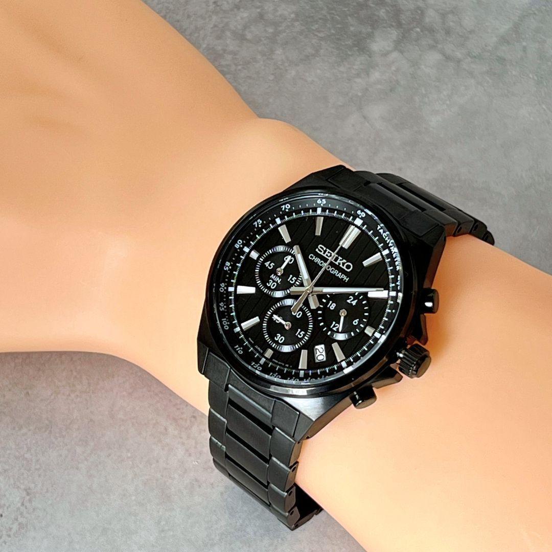 【DAIGO】稼働品 SEIKO メンズ腕時計 クロノグラフ デイト 箱付