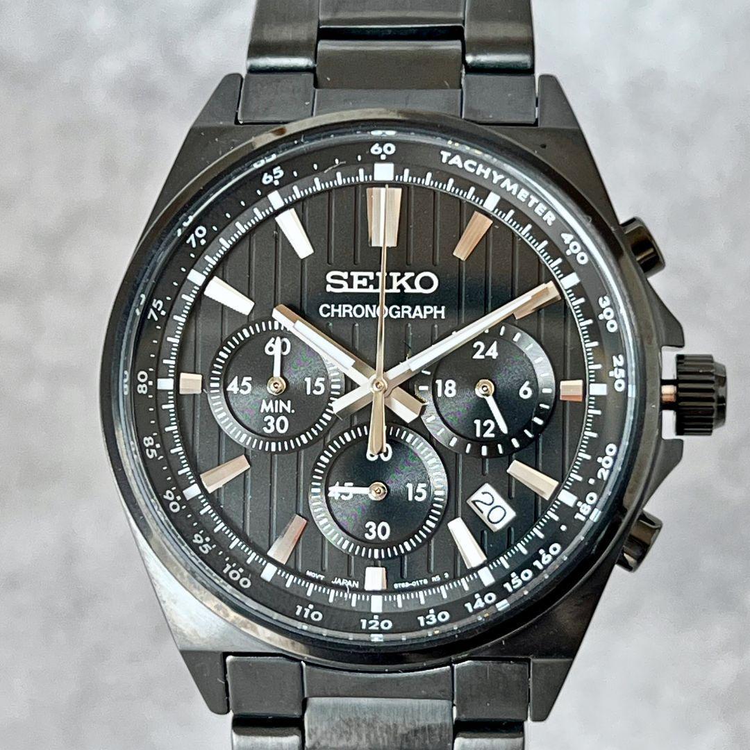 【DAIGO】稼働品 SEIKO メンズ腕時計 クロノグラフ デイト 箱付