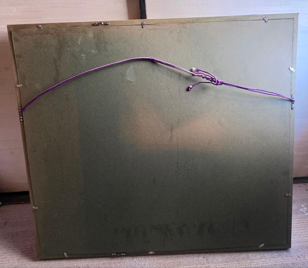 小出健治　「雪の浅間」　2008年作　油彩画　F20号　真筆