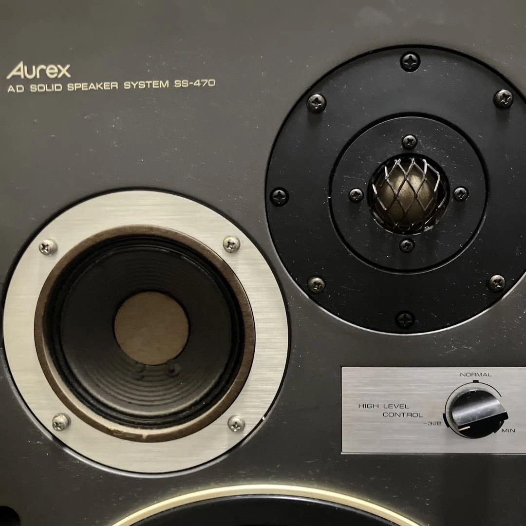 【新年価格】《完動品》Aurex AD SS-470スピーカー①Ｒ側