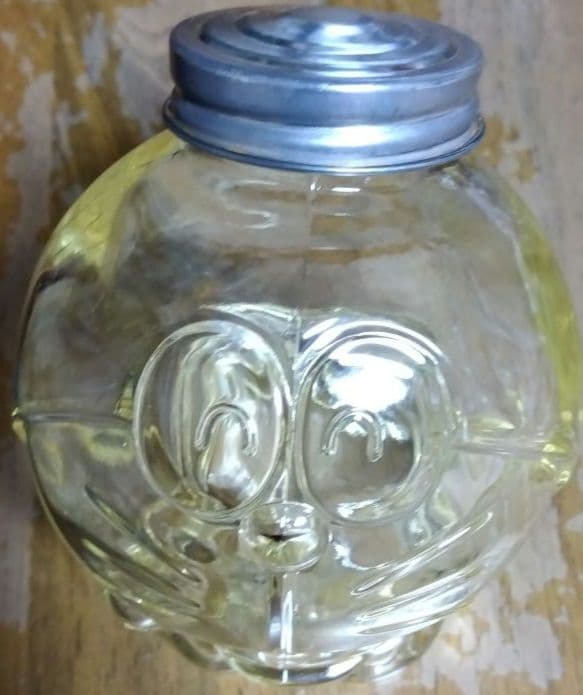 ドラえもん 瓶 小物入れ ガラス 黄色