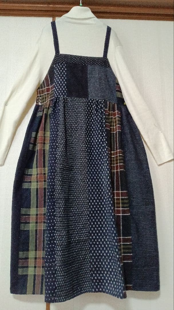 古布サロペットジャンバースカート　ニョチです他の方は、購入お控え下さいませ